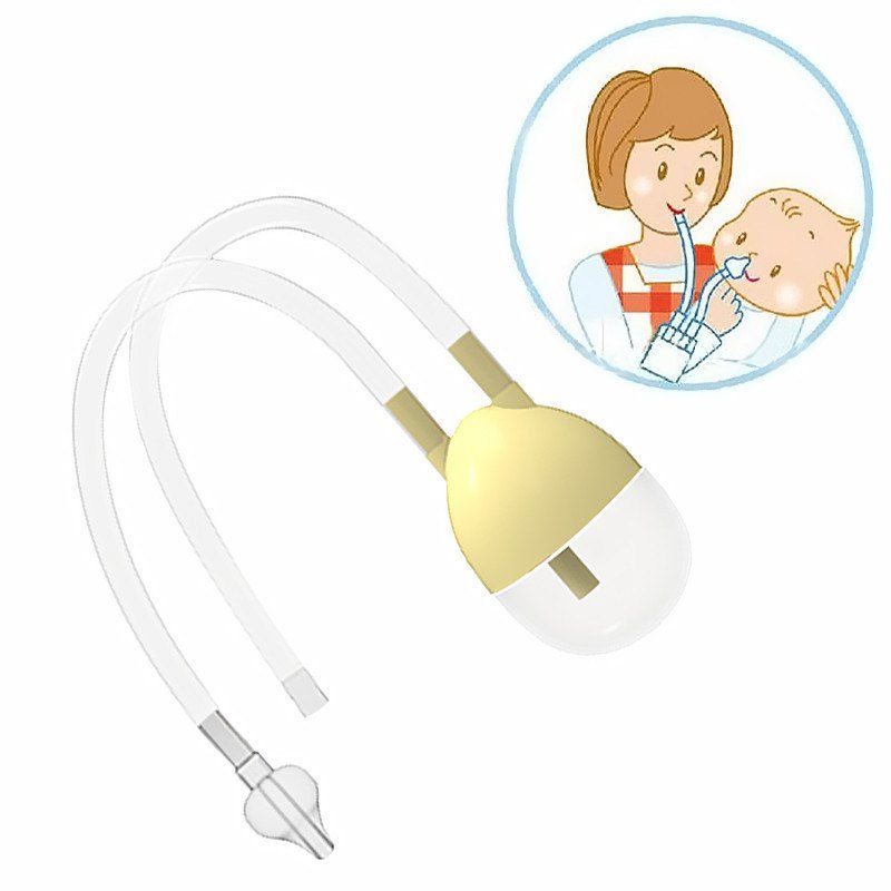 

Baby Nasal Aspirator Hospital Grade Mucous and Booger Remover Safe Easy To Use, Cream