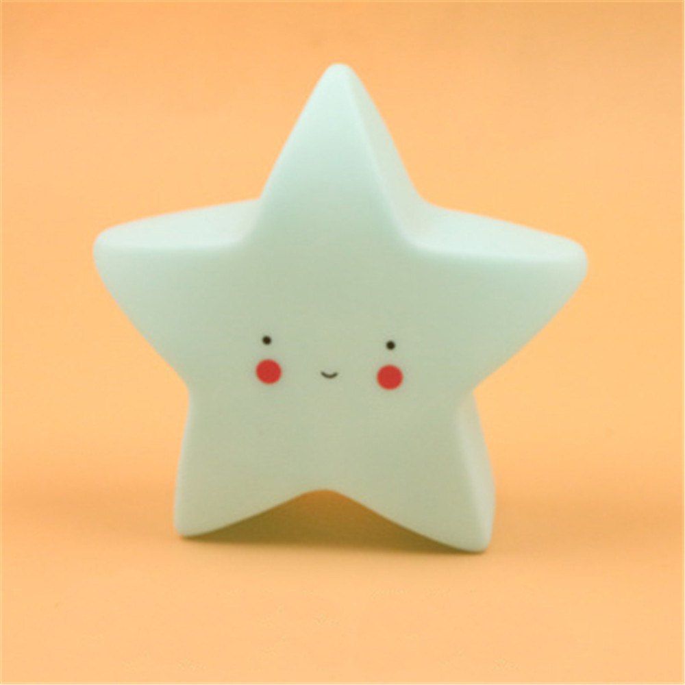 

Cloud Moon Star Sun LED Baby Night Lights Kid Room Decorations, Powder blue