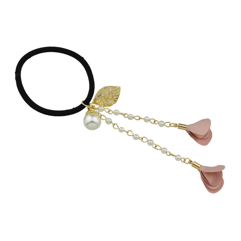 

Hairband White Bead Cotton Hair Jewelry, Rose