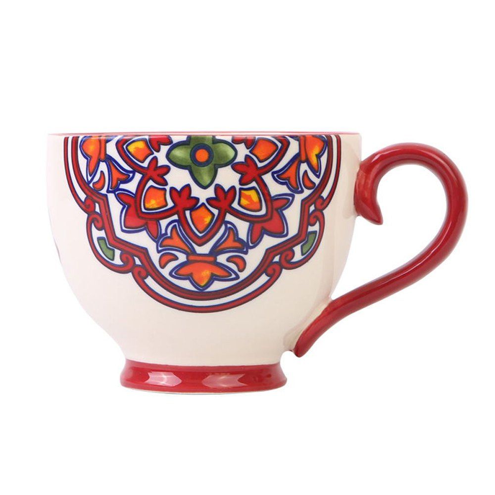 

1 Piece Ceramic Exquisite Drinkware Cup, Scarlet;red;blue;green;yellow