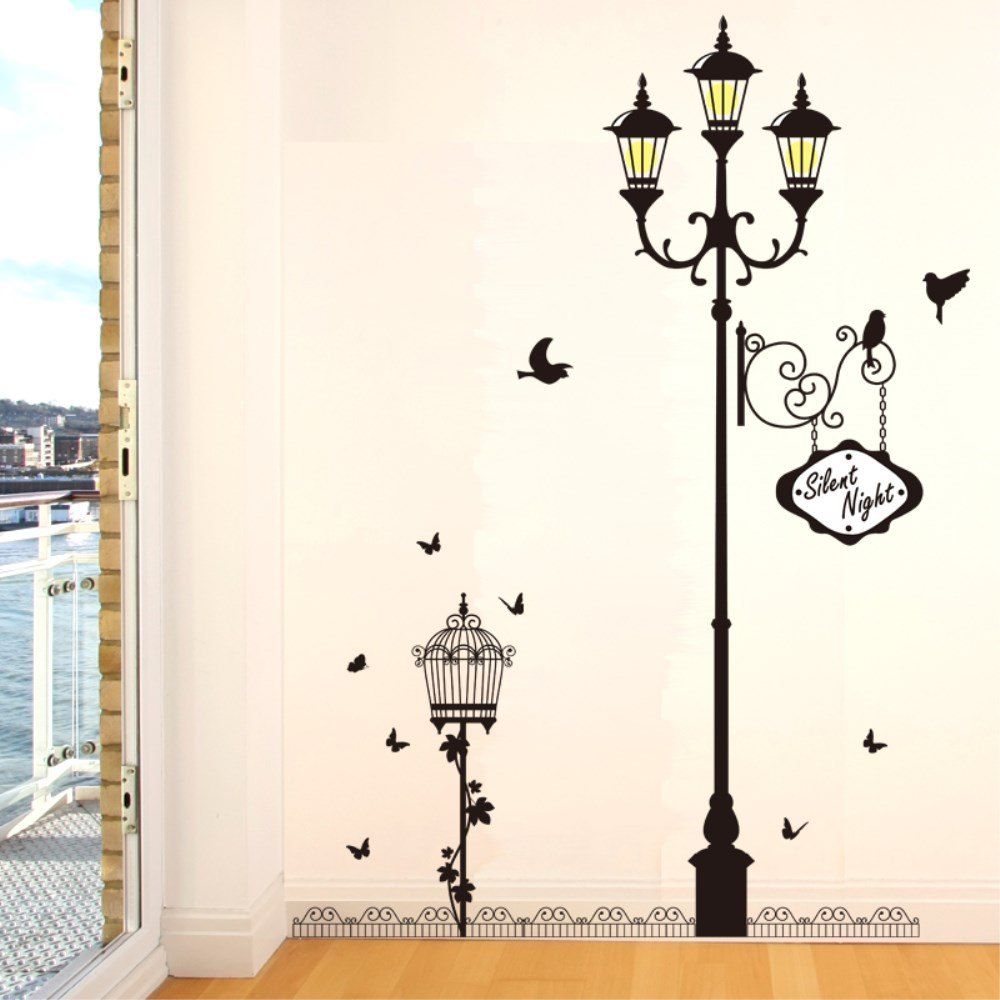 

Creative Decorative Cartoon 3D Light Story Wall Stickers, Multi-a