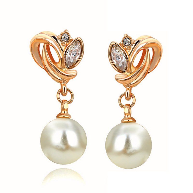 

Fine Zircon Earrings ERZ0551, White