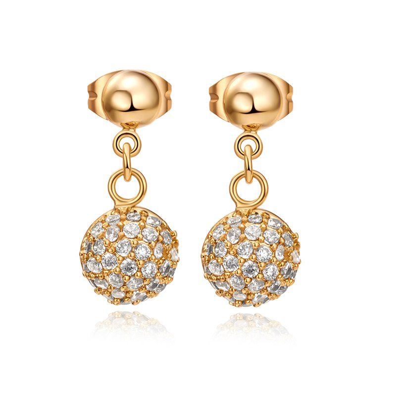 

Personality Microinlay Fine Zircon Earrings ERZ0557, White