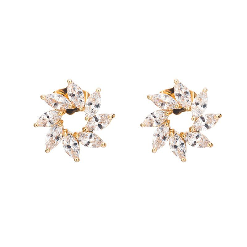 

Fine Zircon Earrings ERZ0609, White