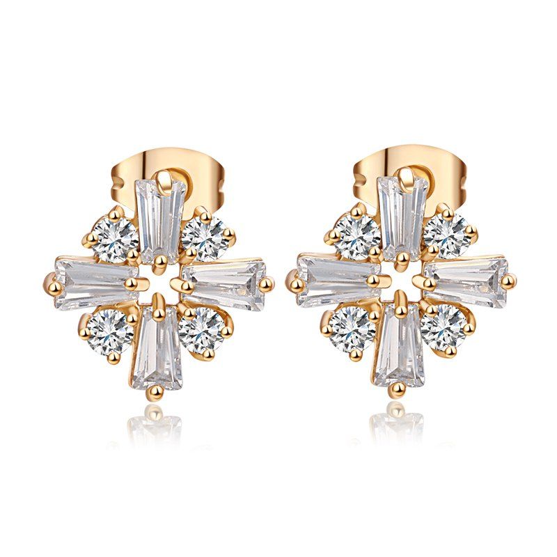 

Exquisite Crucifix Earrings ERZ0610, White