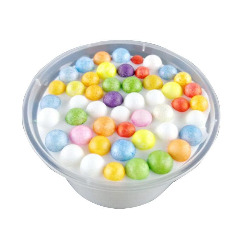 

Colorful Beads Mud Scented Anti-stress Fluffy Toy, Multi