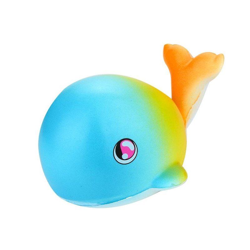 

Jumbo Squishy Whales Charm Slow Rising Toy, Multi-a