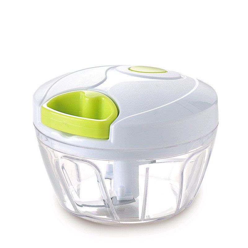 

Manual Vegetable Fruit Chopper Hand Pull Food, White