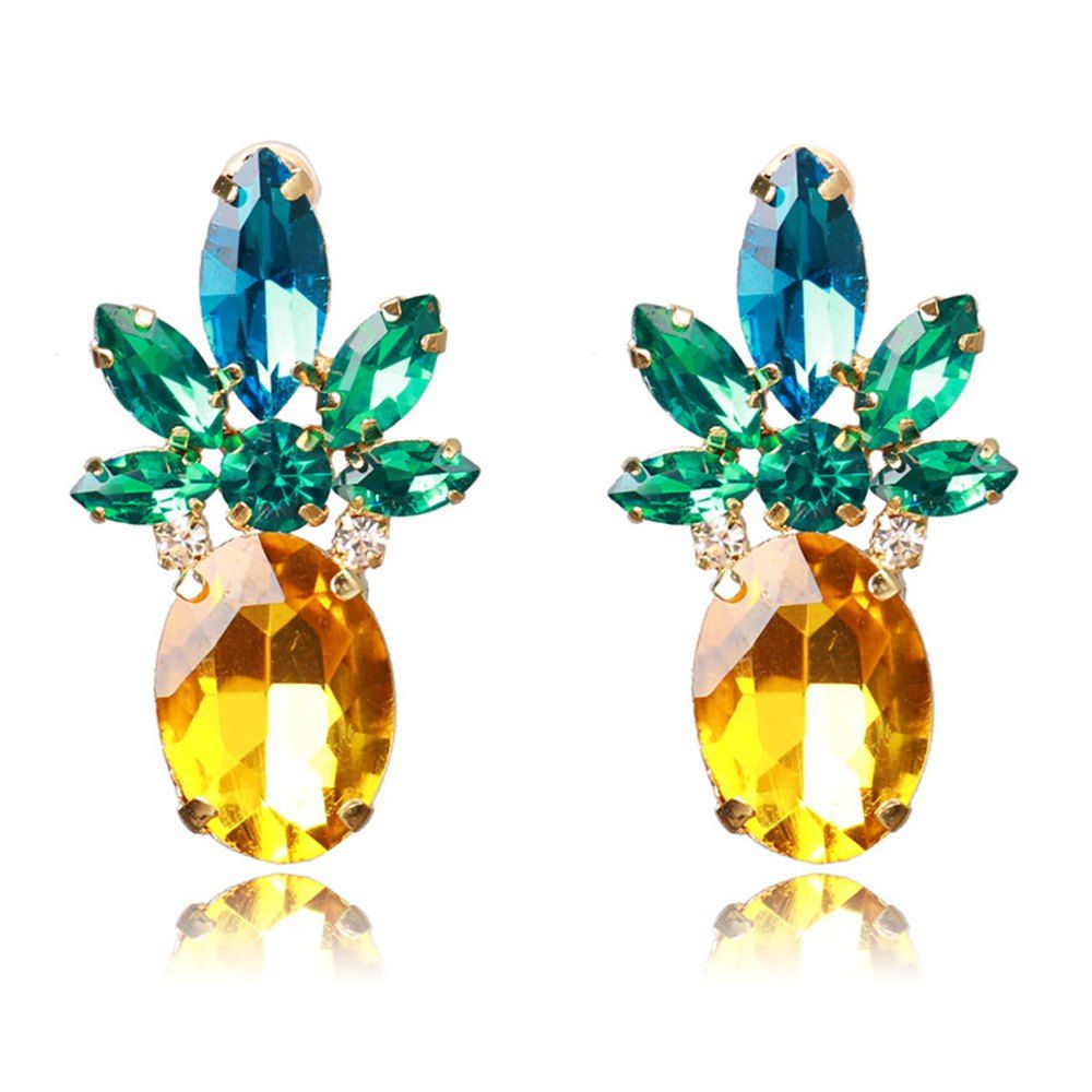 

European and American Fashion Trendy Earrings, Yellow