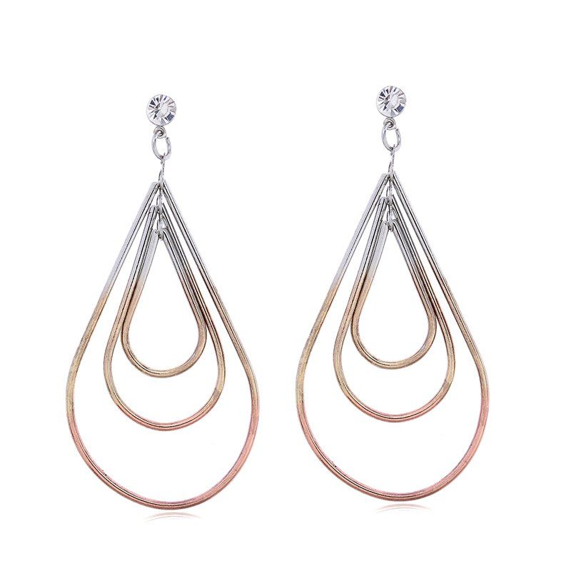 

Fashion Elegant Color Electroplating Earrings TP0005, Multi-m