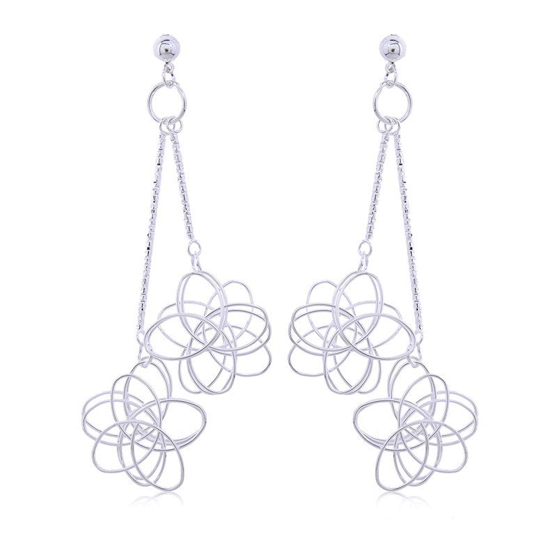

Fashion Elegant Platinum Electroplating Earrings TP0027, Milk white