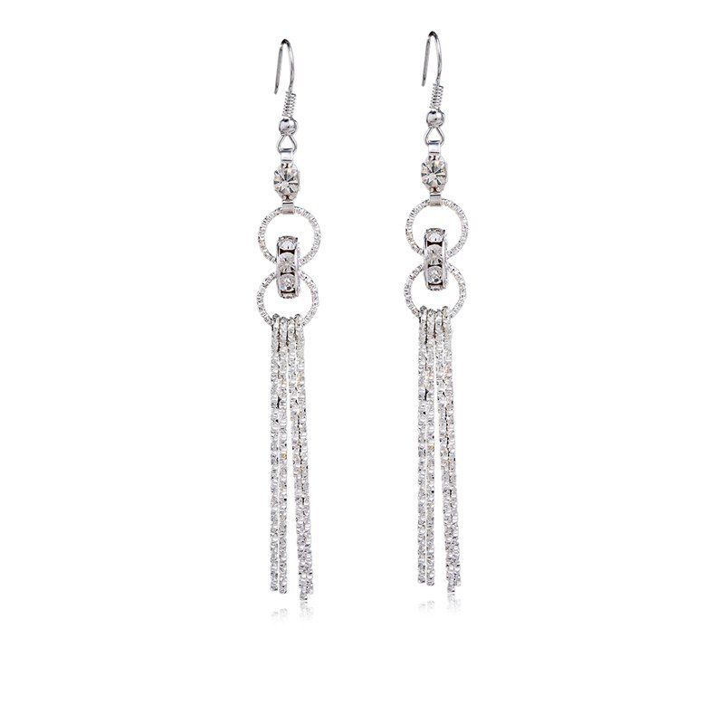 Fashion Elegant Platinum Electroplating Earrings TP0043 [40% OFF] | Rosegal