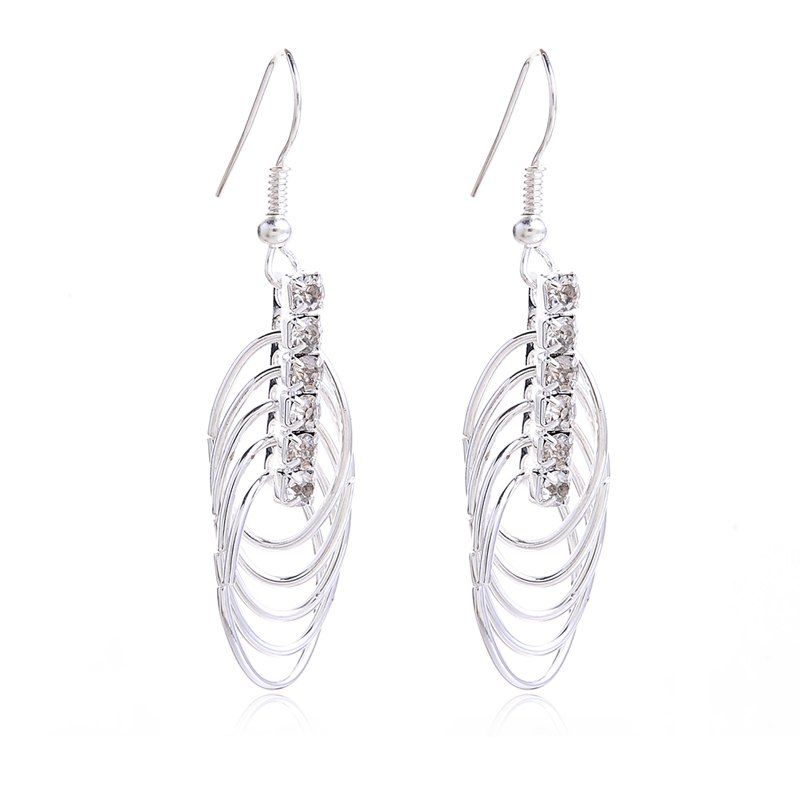 

Fashion Elegant Platinum Electroplating Earrings TP0045, Milk white