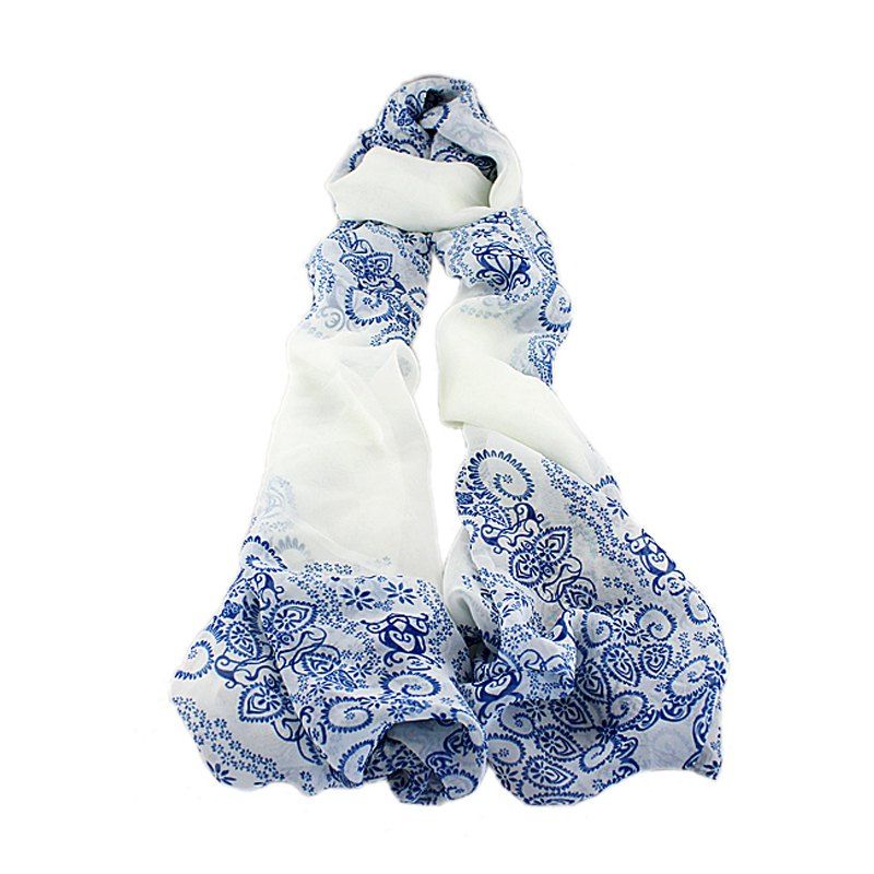 

Popular Printing Long Chiffon Scarf, Multi