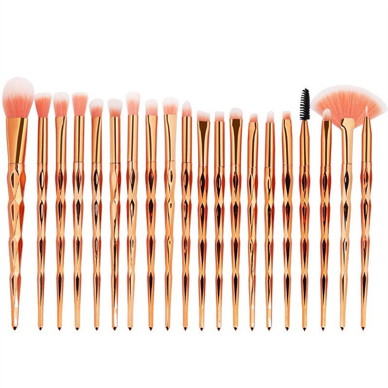 

Diamond Handle Makeup Brush 20pcs, Multi-c