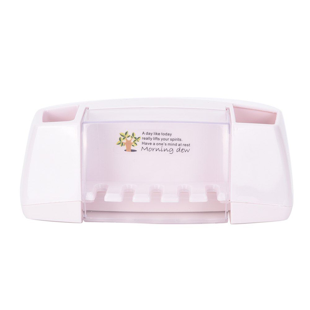 

Multifunctional Toothbrush Holder Storage Box Bathroom Accessories, White;pink;blue;green
