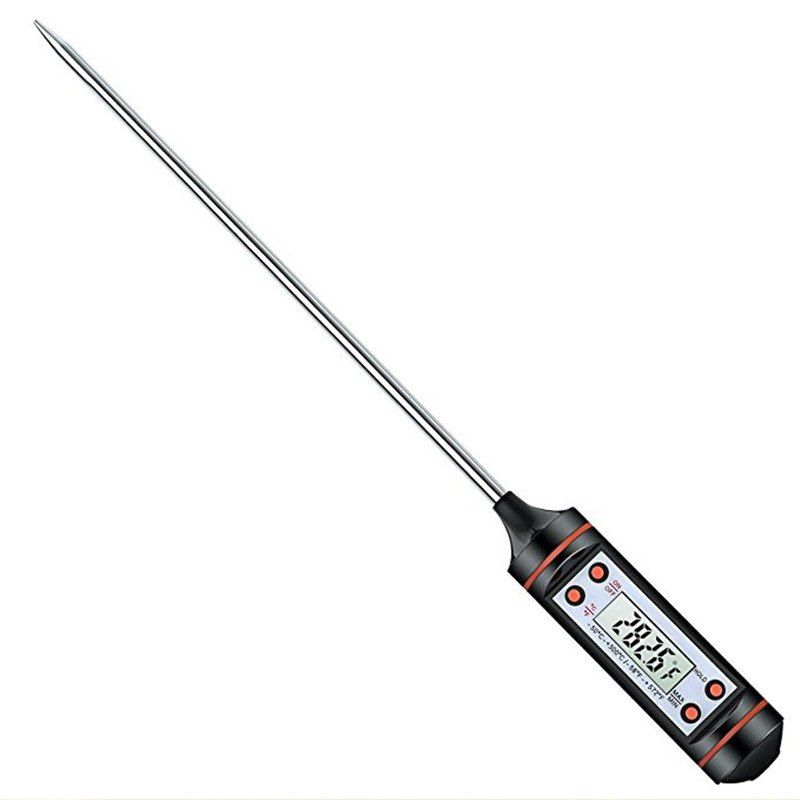 

Upgraded Digital Meat Thermometer Instant Reaction Cooking 5.9 Inch Long Probe, Black