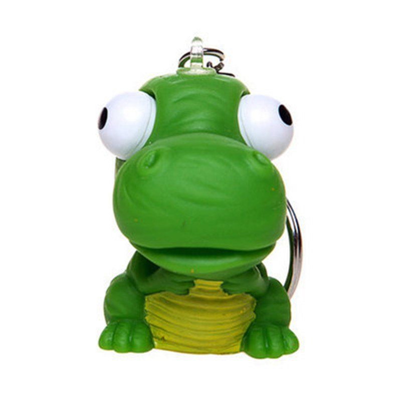 

Raised Eyes Doll Anti Stress Ball Vent Animal Keychain Squeezing Toys, Pine green