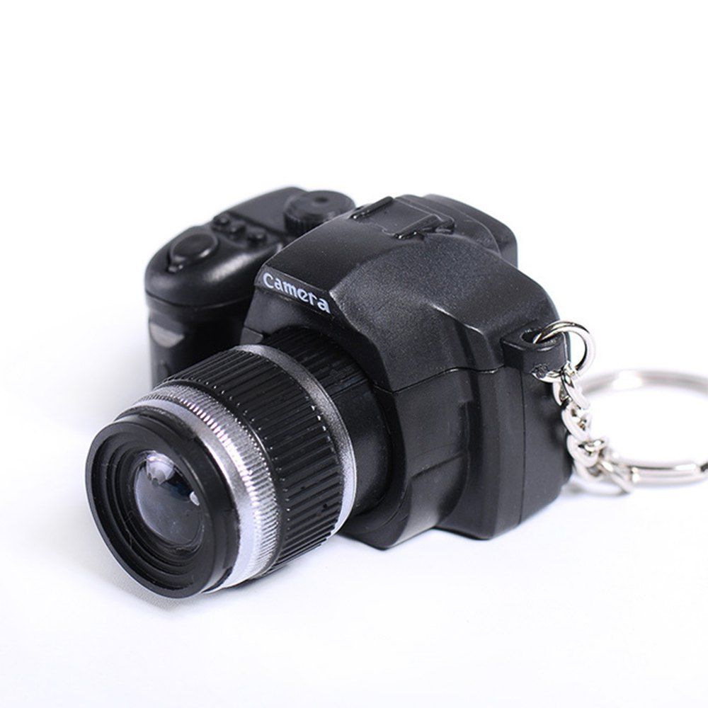 

LED Keychain Camera Model with Sound, Black
