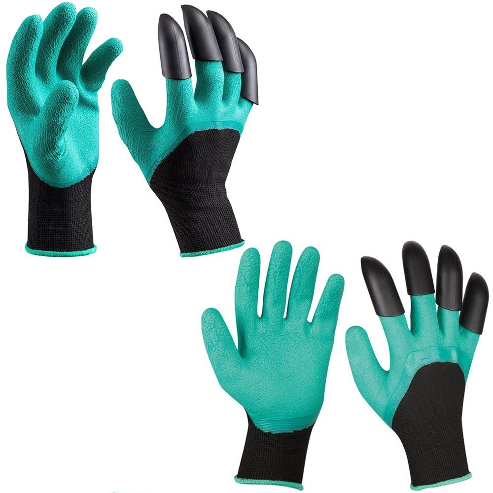 

Garden Gardening Gloves with Claws Quick and Easy to Dig and Plant 2 Pair, Dark turquoise
