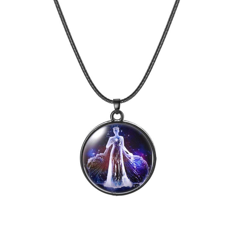 

Stainless Steel 12 Constellation Design Collection Necklace, Multi-i
