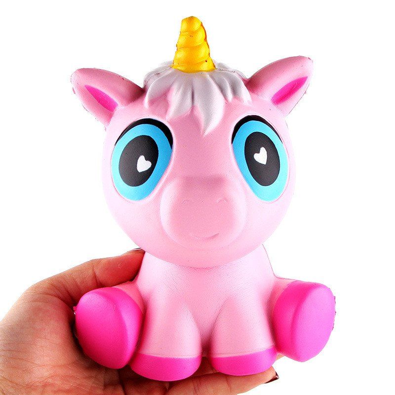 [44% OFF] Jumbo Squishy Unicorn Pink Pony Children Decompression Toys ...