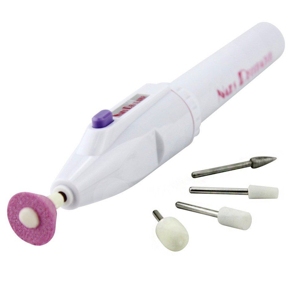 

5 in 1 Nail Trim Electric Shaping Manicure Pedicure Set Kit, White