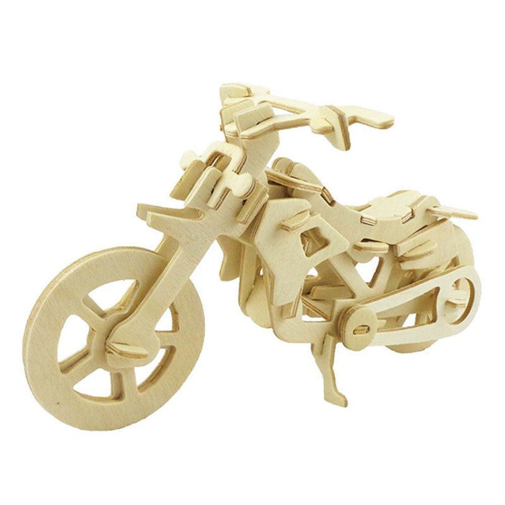 

DIY 3D Wooden Puzzle Cool Motor Bike for Kids Gift, Peach