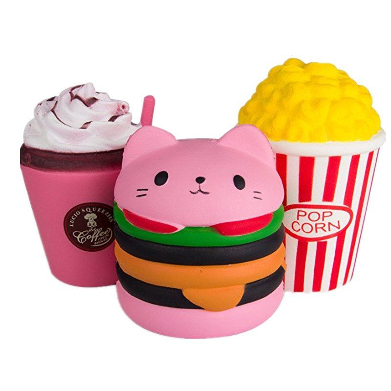 

Jumbo Squishy Slow Toy 3pcs, Multi-a