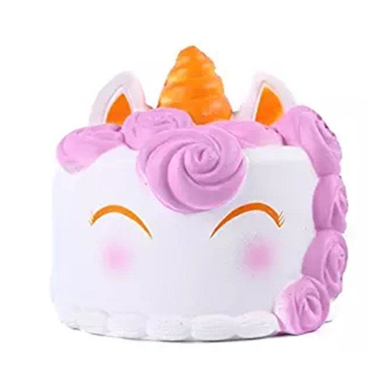 

Jumbo Squishy White Unicorn Mousse Cake Creamy Scent for Kid, Multi