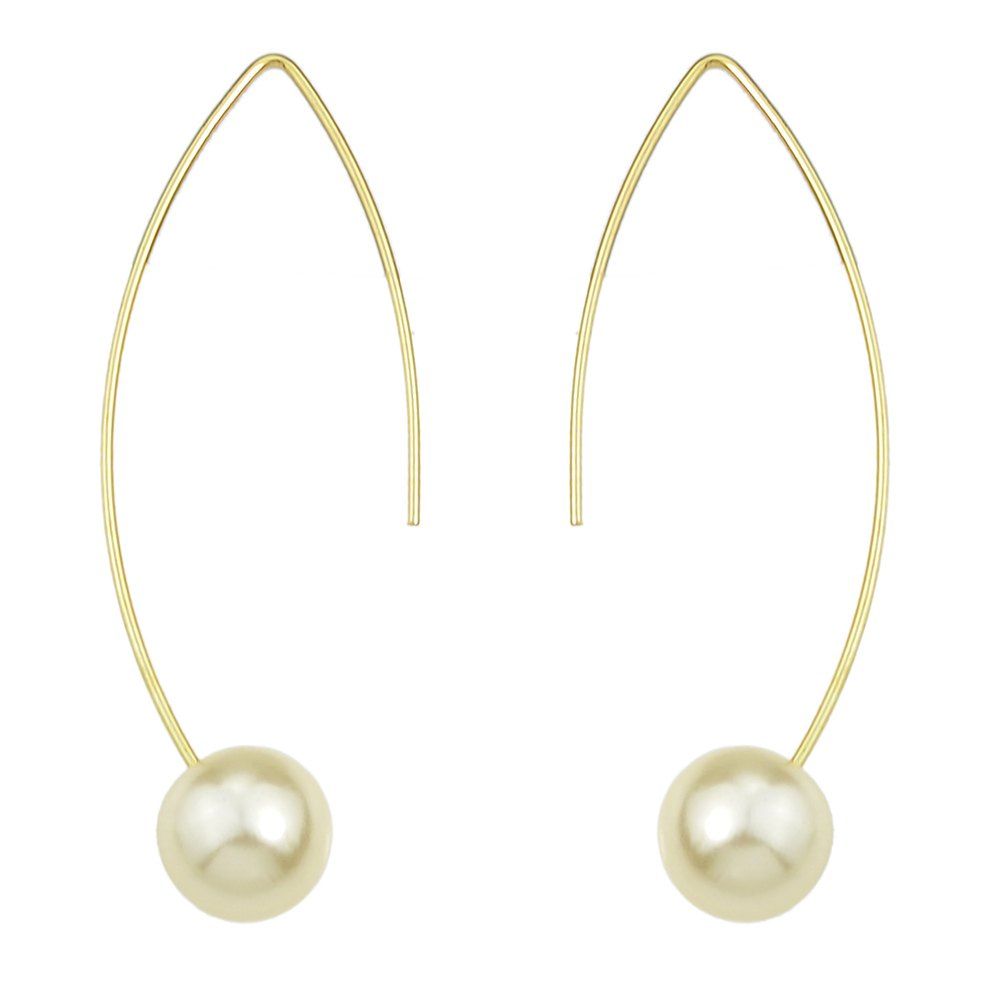 

Gold-color Geometric Dangle Earrings