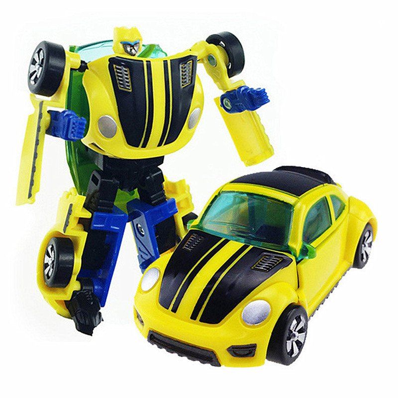 

Mini Transformer Toy Robot, Yellow