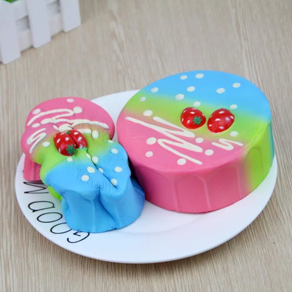 

Jumbo Squishy Starry Cake Toys, Multi-b