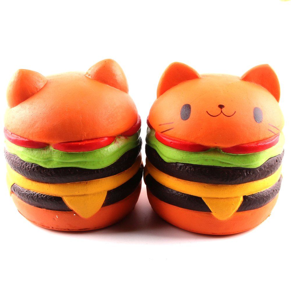 burger cat squishy