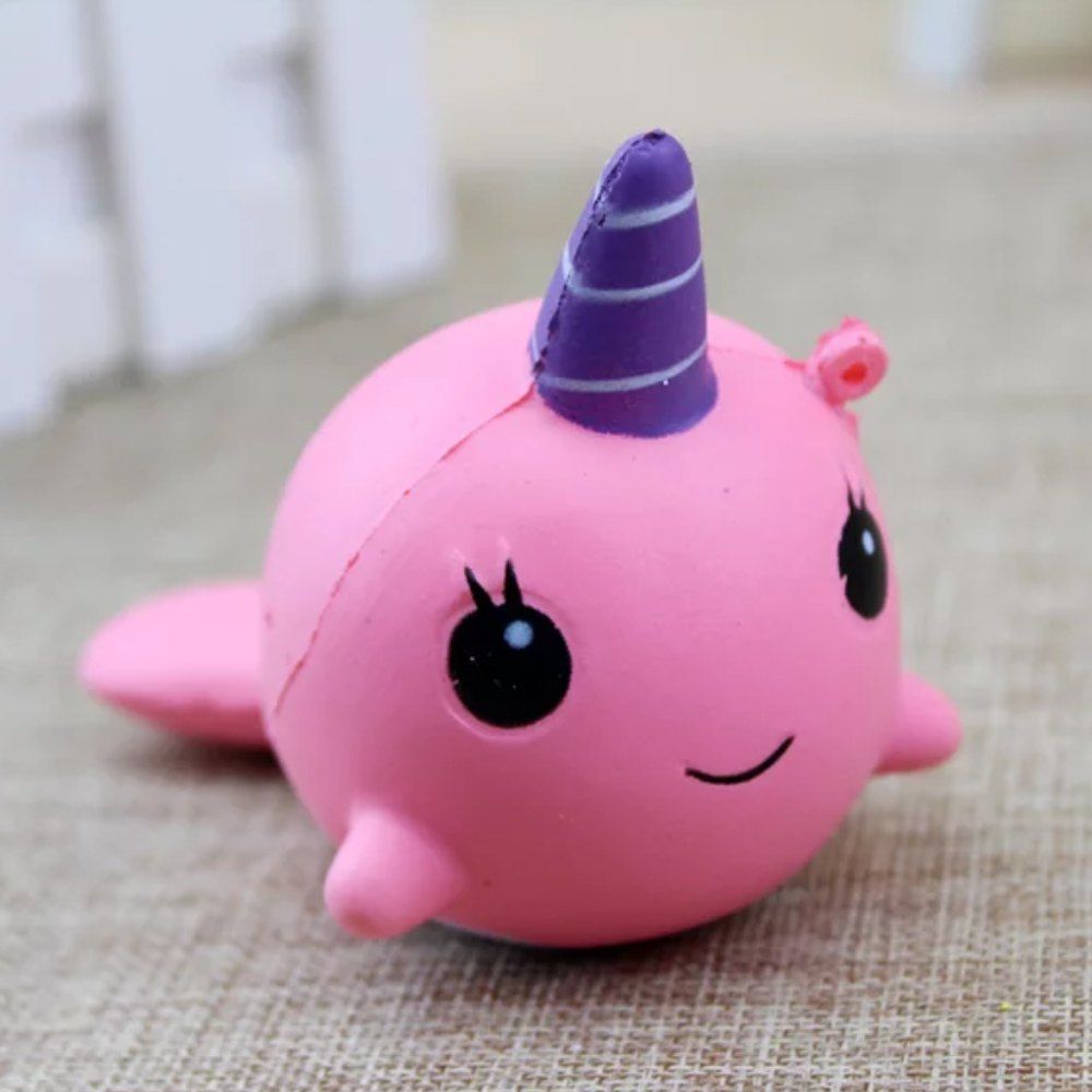 

Jumbo Squishy Small Whale Toys, Pink