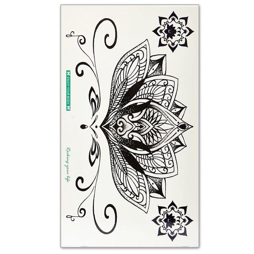 

Lotus Pattern Waterproof Lasting Tattoo Accessory, Multi