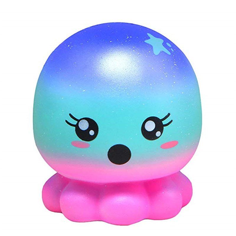 

Jumbo Squishy Doll Octopus Cute Cartoon Animal Slow Rising Toy Gift Collection, Multi-a