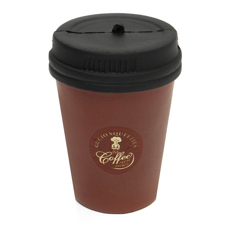 

Cute Jumbo Squishy Slow Rising Brown Coffee Cup Toy, Deep coffee