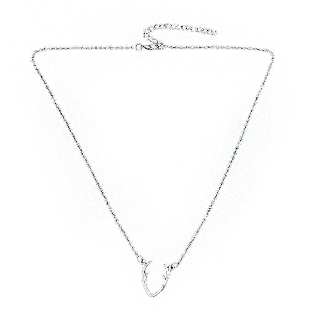 

Gold-color Silver Color Chain Antlers Necklaces