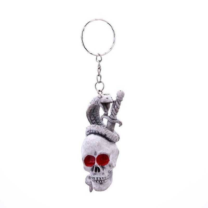 

Halloween Creative Rubber Keychain, Dark gray
