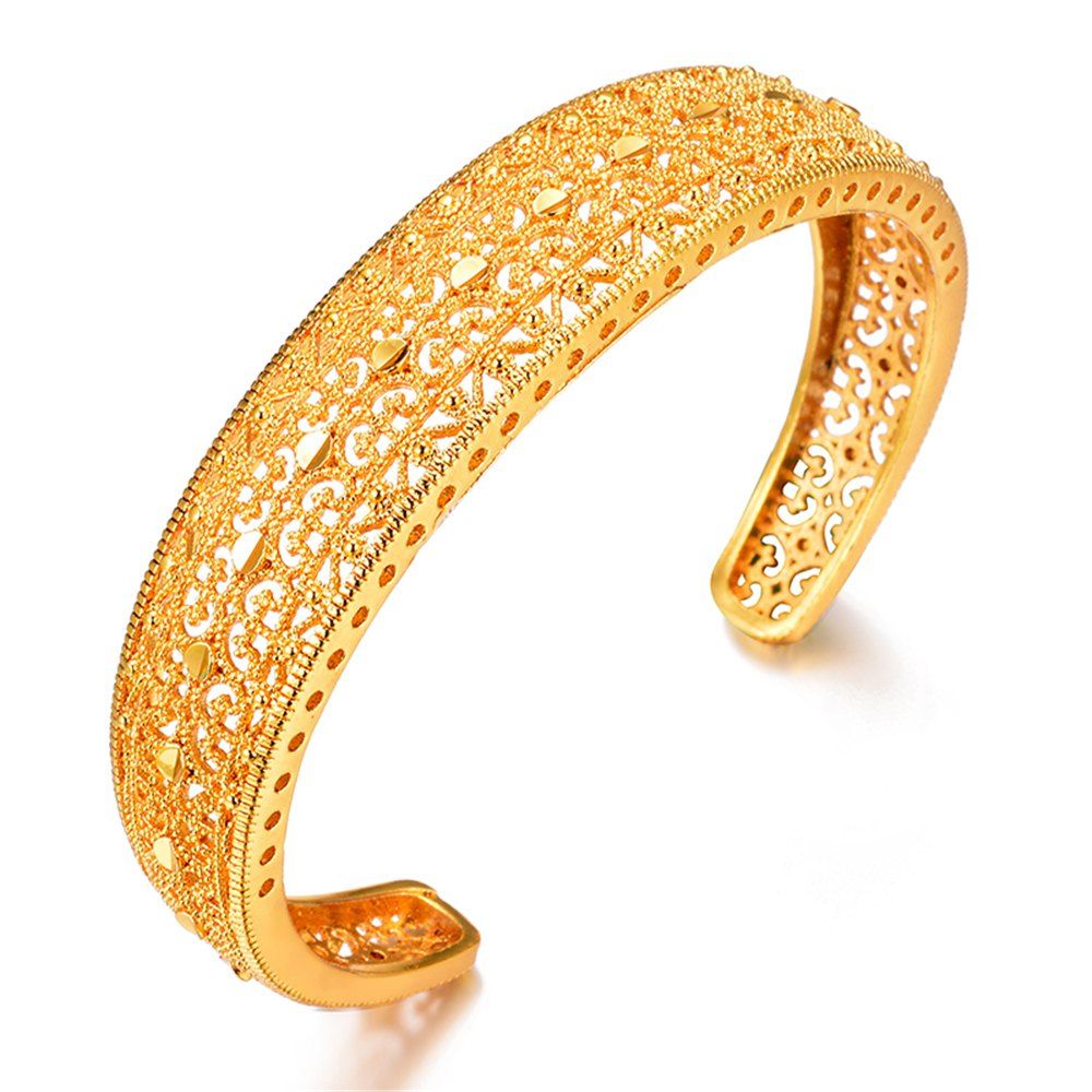 

Open Bangles For Women Bracelet Jewelry Gift, Yellow