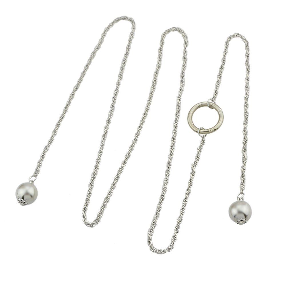 

Silver Color Long Chain Necklace