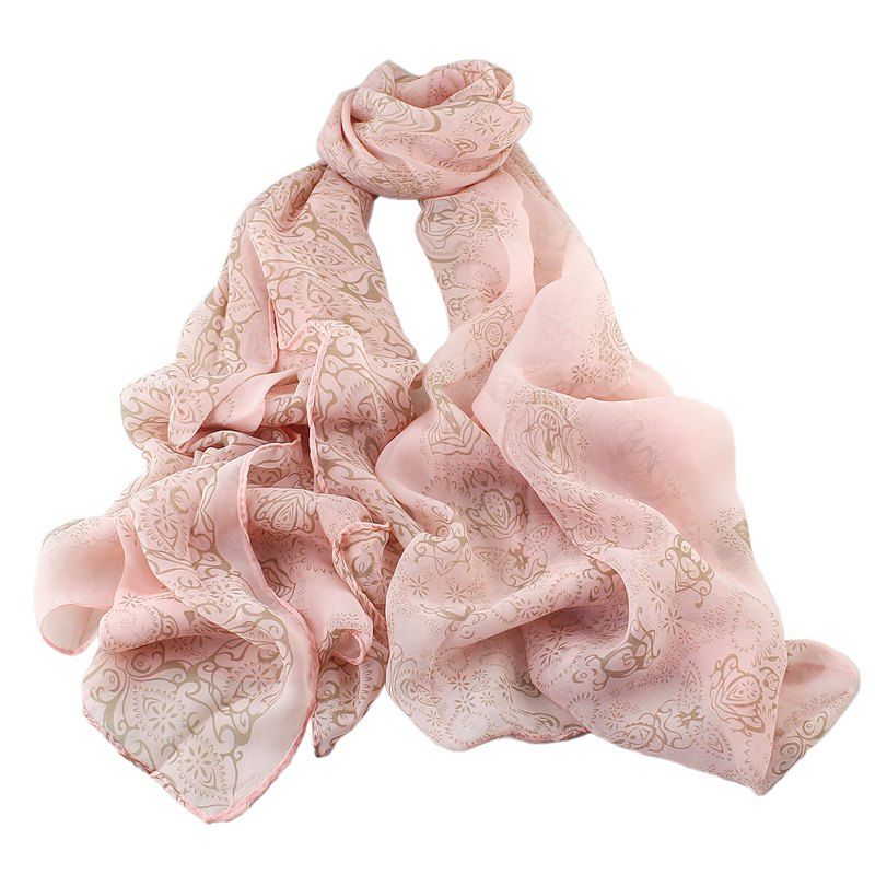 

Sweet Fashion Ethnic Chiffon Scarves, Pink