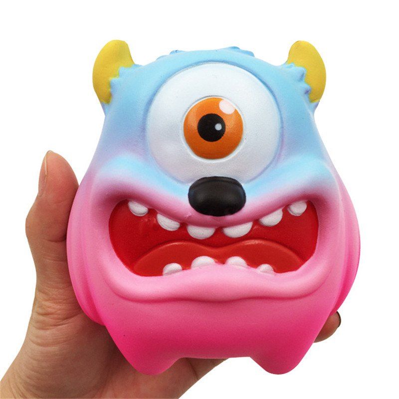 

Jumbo Squishy Simulation One-eyed Monster Squeezed Decompression Toy, Violet red