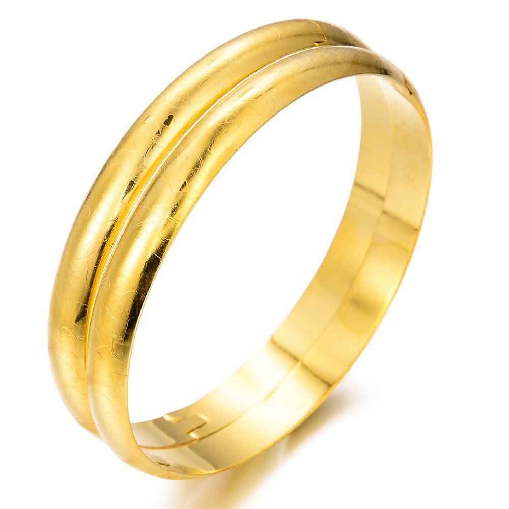 

2PCS Bangle for Women Jewelry Gift, Yellow