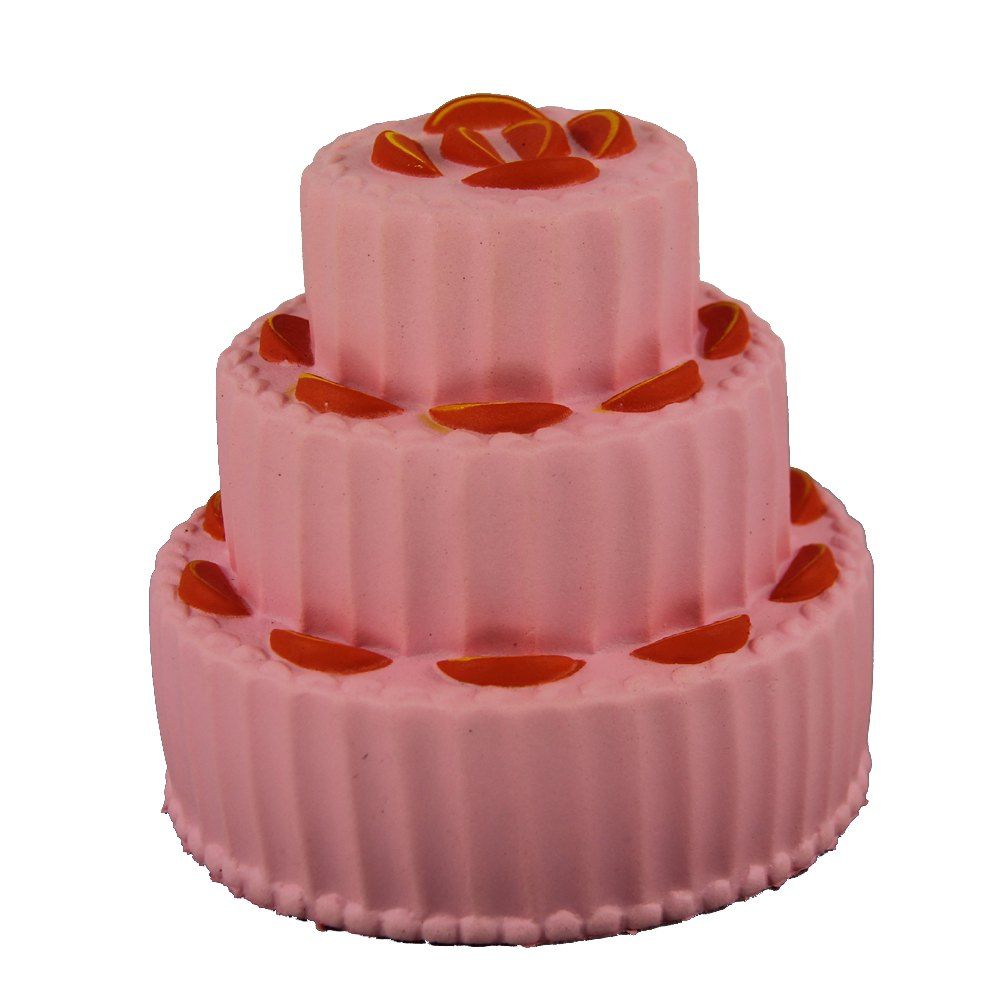 

Jumbo Squishy Three Layers of Fruit Cake Toys, Pink