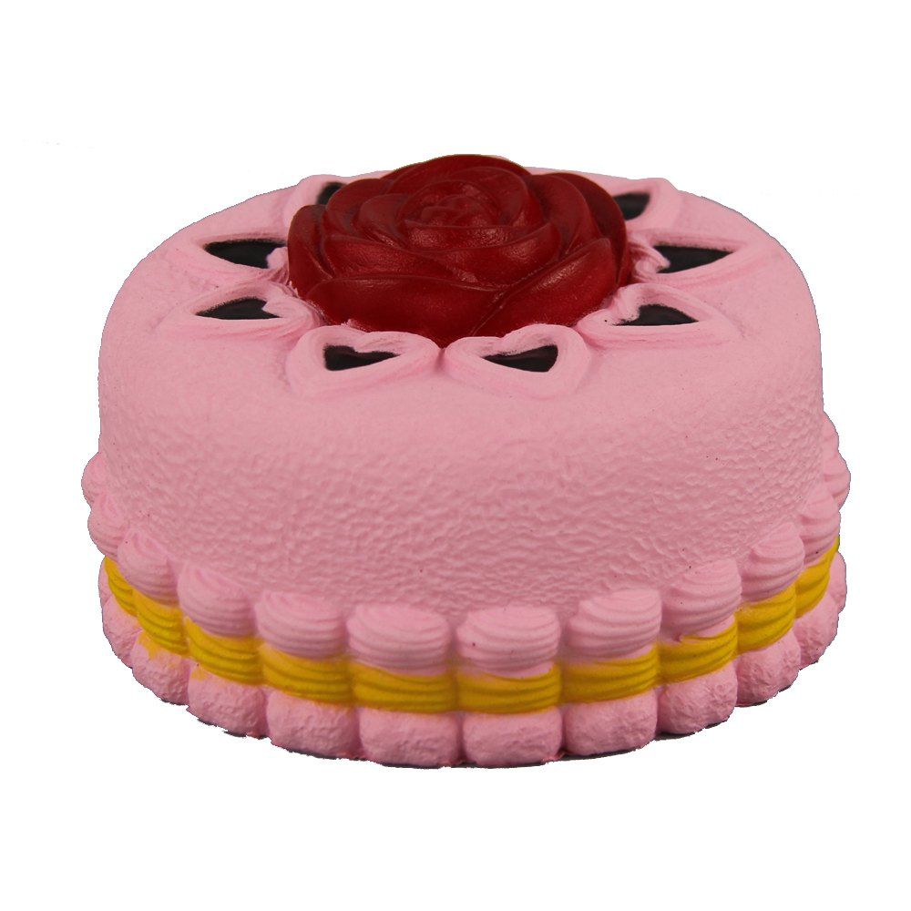

Jumbo Squishy Red Flower Cake Toys, Multi-a