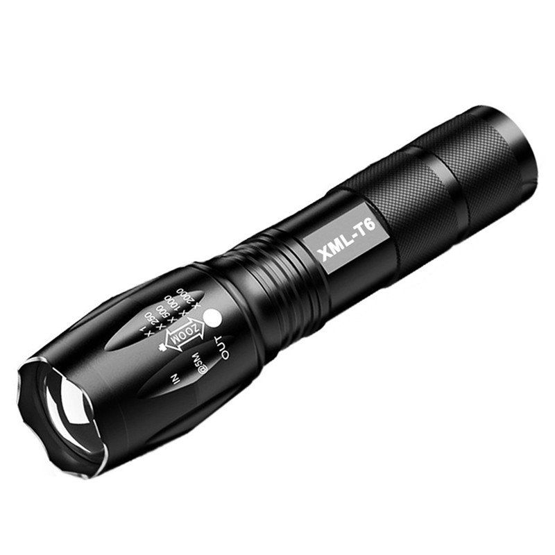 

Portable LED Flashlight, Black