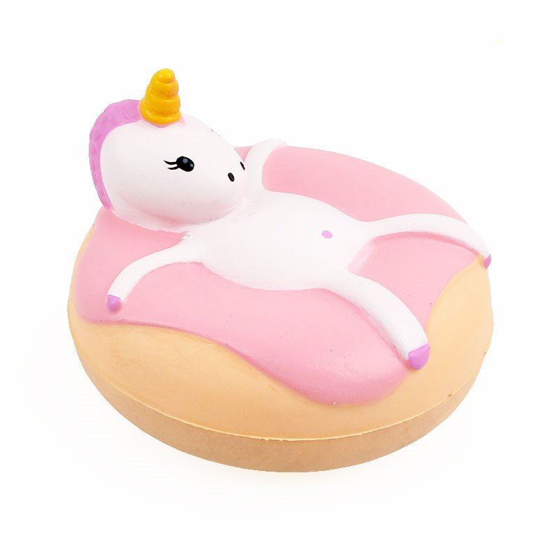 

Unicorn Donut Jumbo Squishy Slow Rising Packaging Collection Gift Soft Toy, Pink