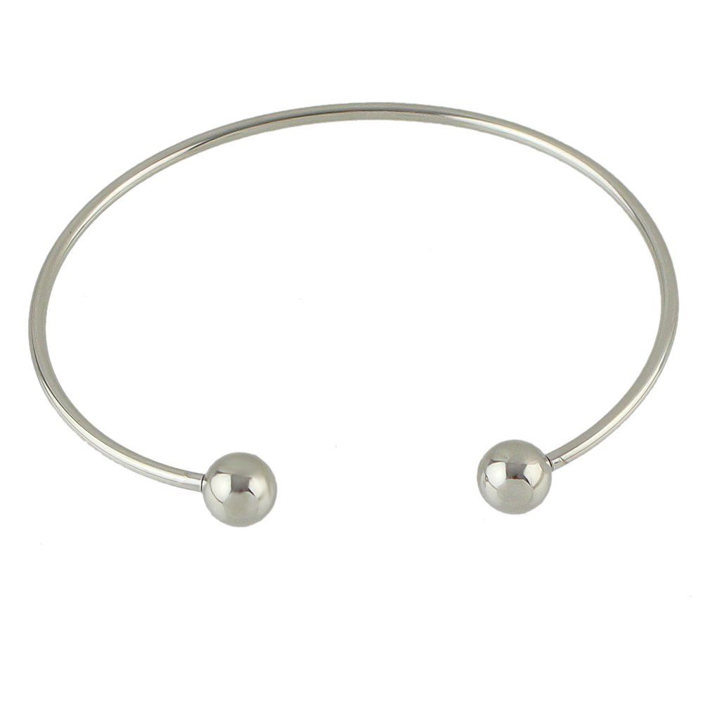 

Silver Color Geometric Individual Cuff Bangles